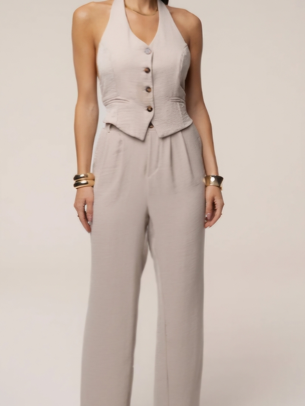 Taupe Serne Pants Set